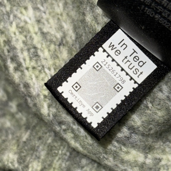 Ted Baker Light Green/grey Turtleneck Sweater wool blend - Picture 6 of 10